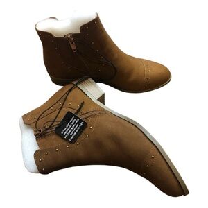 Ankle Suede Booties by Liz Claiborne NIB
